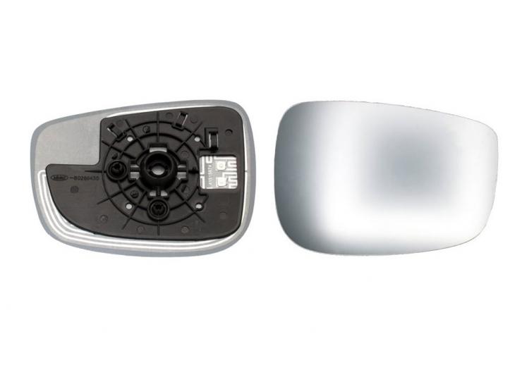 Glace + support rétroviseur droit, convexe, chauffant